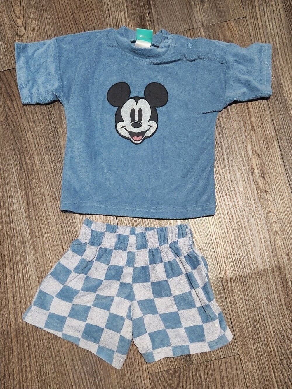 Disney Blue Mickey Mouse Toddler Pajama Set